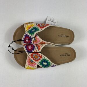 Arizona Jean Co Crochet Platform Sandals 9.5